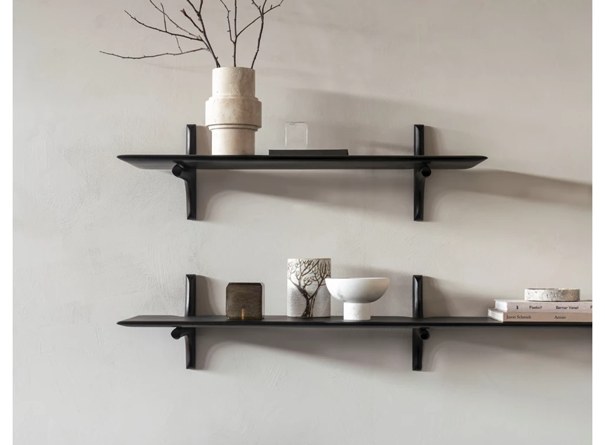 Sfeerfoto Wandplank Mahogany Pi Dark Brown Wall Shelf 29793 Ethnicraft
