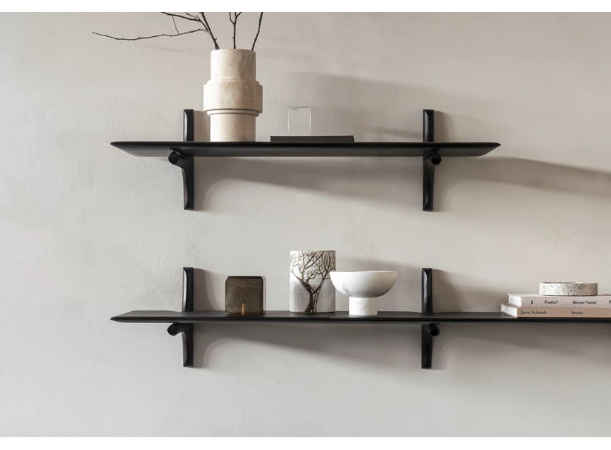 Sfeerfoto Wandplank Mahogany Pi Dark Brown Wall Shelf 29792 Ethnicraft