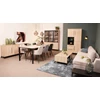 5164 2 deuren lamulux fresh oak old zwart metaal maxfurn vitrinekast bridge piano 2 glasdeuren