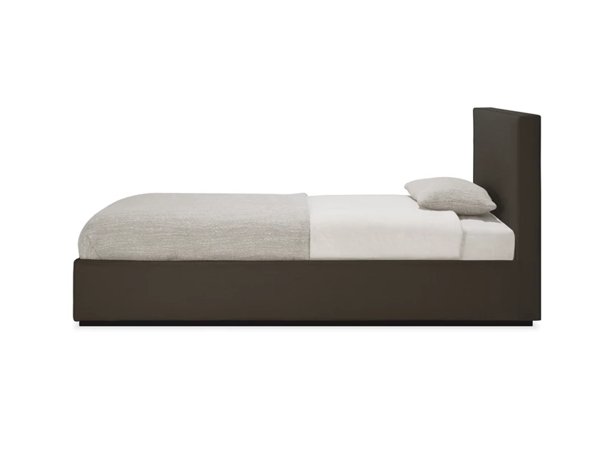 Zijkant Bedkader 1 persoons Revive Bed Grey Linen 21599 Ethnicraft