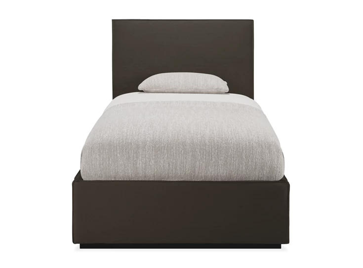 Front Bedkader 1 persoons Revive Bed Grey Linen 21599 Ethnicraft