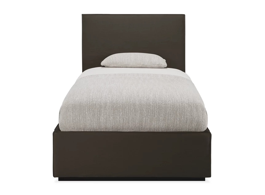 Front Bedkader 1 persoons Revive Bed Grey Linen 21599 Ethnicraft