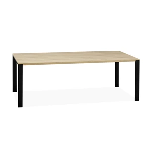 5164 190x90cm lamulux fresh oak old bridge piano zwart metaal maxfurn eettafel