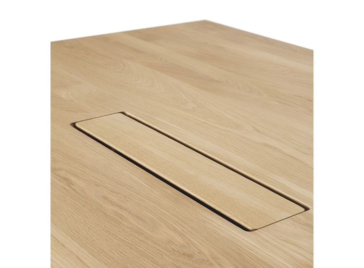 Kabelmanagment Vergadertafel Oak Geometric Meeting Table 53061 Ethnicraft