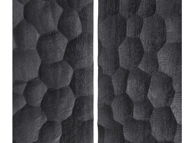 Panelen Kamerscherm Paravan Magogany Chopped Black Room Divider 35135 Ethnicraft