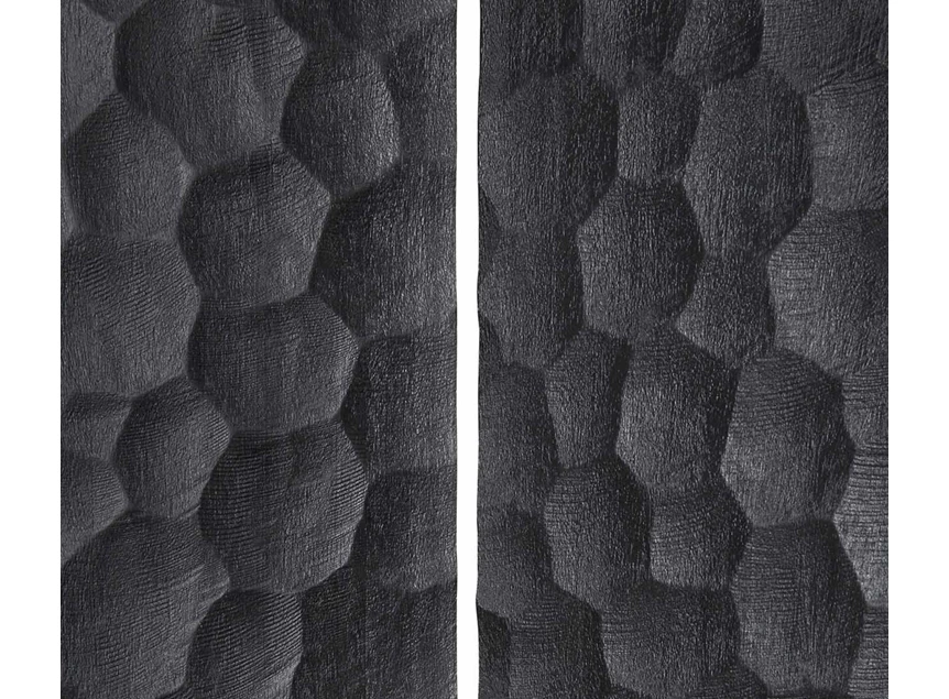 Panelen Kamerscherm Paravan Magogany Chopped Black Room Divider 35135 Ethnicraft