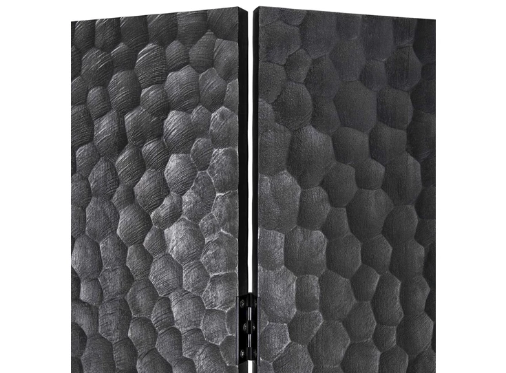 Front Kamerscherm Paravan Magogany Chopped Black Room Divider 35135 Ethnicraft