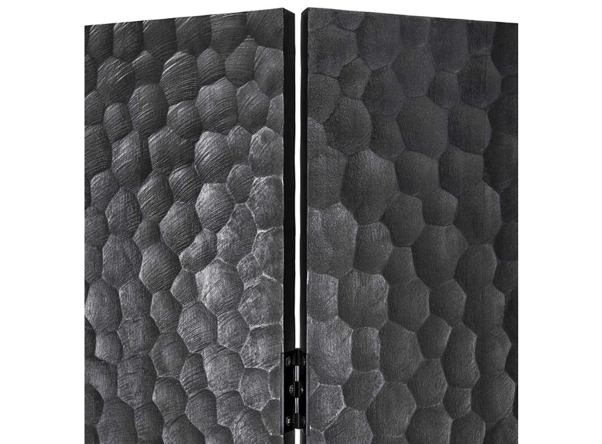 Front Kamerscherm Paravan Magogany Chopped Black Room Divider 35135 Ethnicraft