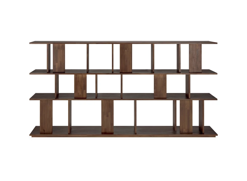 Achterkant Boekenrek Teak Irregular Brown Rack 10632 Ethnicraft