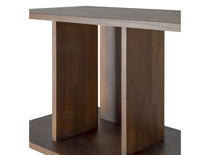 Bovenkant Boekenrek Teak Irregular Brown Rack 10632 Ethnicraft