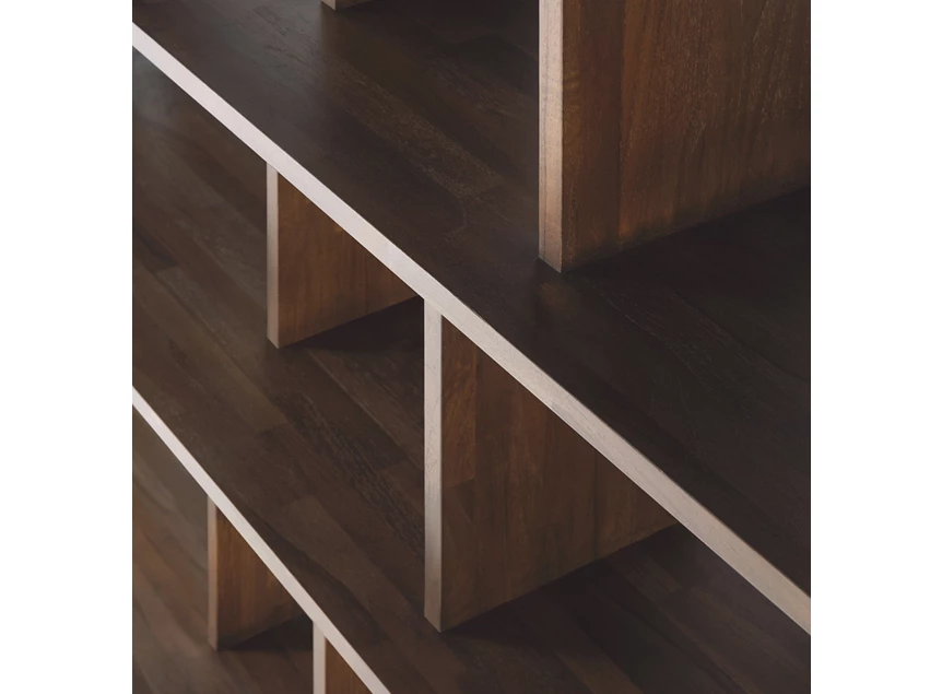 Detail Boekenrek Teak Irregular Brown Rack 10632 Ethnicraft