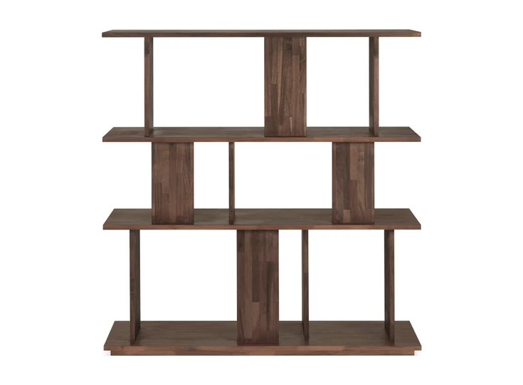 Achterkant Boekenrek Teak Irregular Brown Rack 10631 Ethnicraft