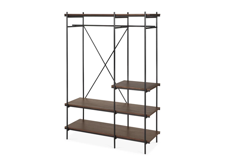 Zijkant Kledingrek Teak Oscar Brown Hanging Rack 10101 Ethnicraft
