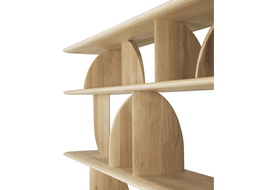 Detail Boekenrek Oak Geometric Rack 55015 Ethnicraft