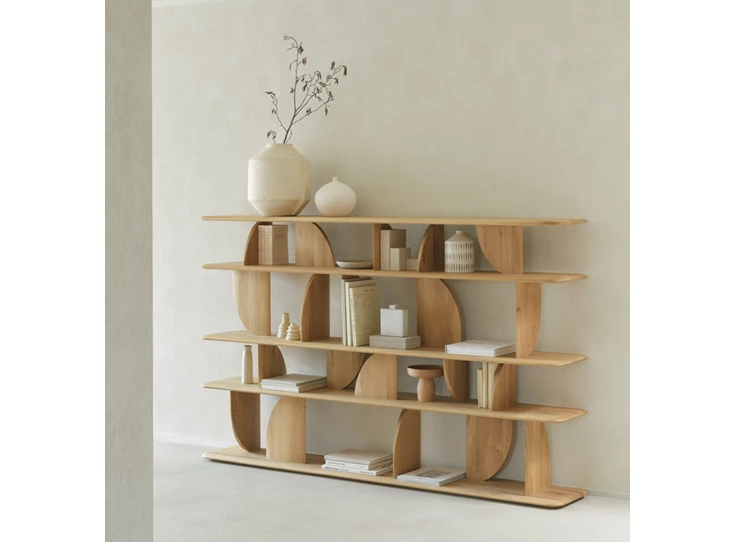 Sfeerfoto Boekenrek Oak Geometric Rack 55015 Ethnicraft