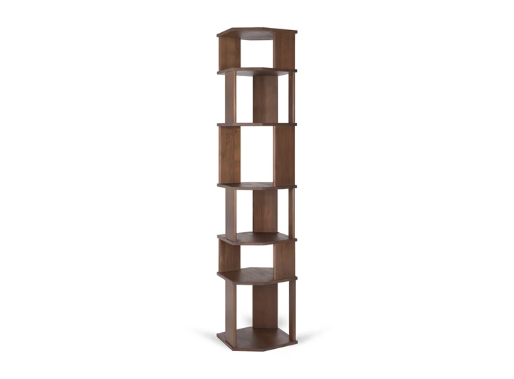 Front Kolom Teak Stairs Brown Column 10131 Ethnicraft