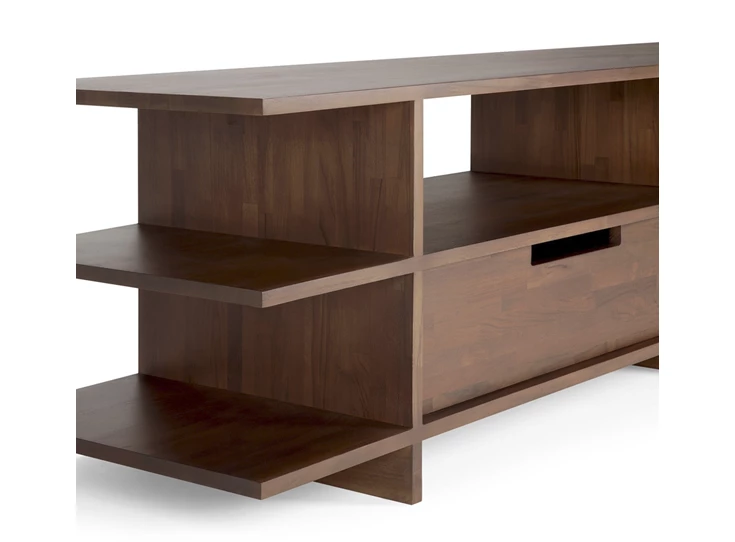 Zijde Tv kast Teak Kabuki Brown TV Cupboard 10792 Ethnicraft