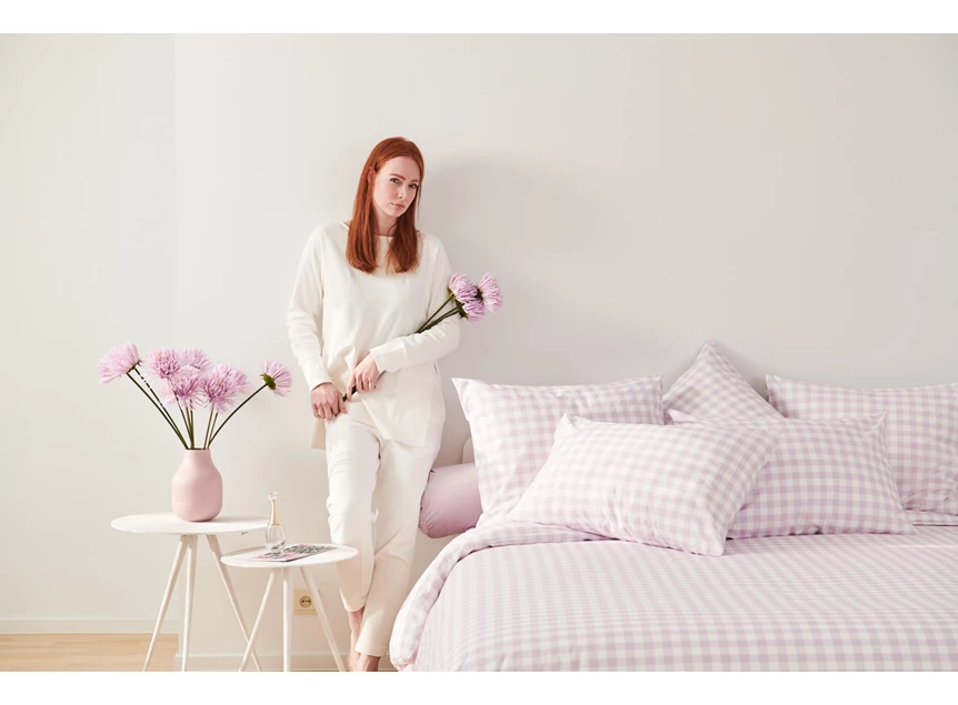 DBO Toby- lilac- cotton- 240*200/220- sfeerbeeld