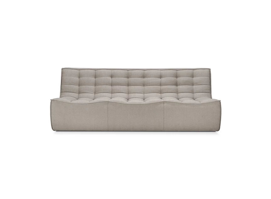 Front Canapé 3-zit N701 3 Seater Modular Sofa Ecru 20268 Ethnicraft