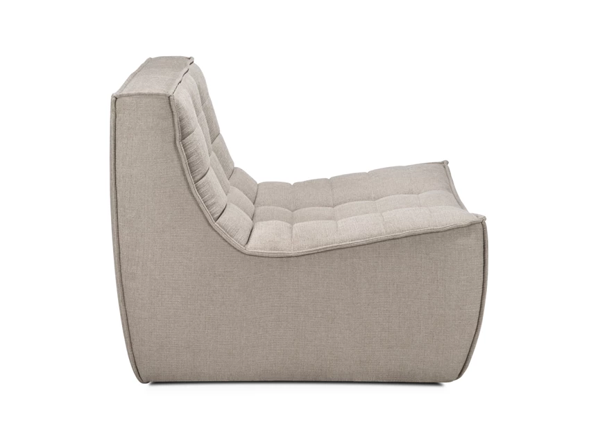 Zijkant Fauteuil 1-zit N701 1 Seater Modular Sofa Ecru 20266 Ethnicraft