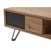 Phenix budget open vak scarlet oak zwarte accenten salontafel bauwens eetkamer industrieel lade