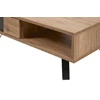 Phenix budget zwarte accenten salontafel bauwens eetkamer industrieel lade open vak scarlet oak