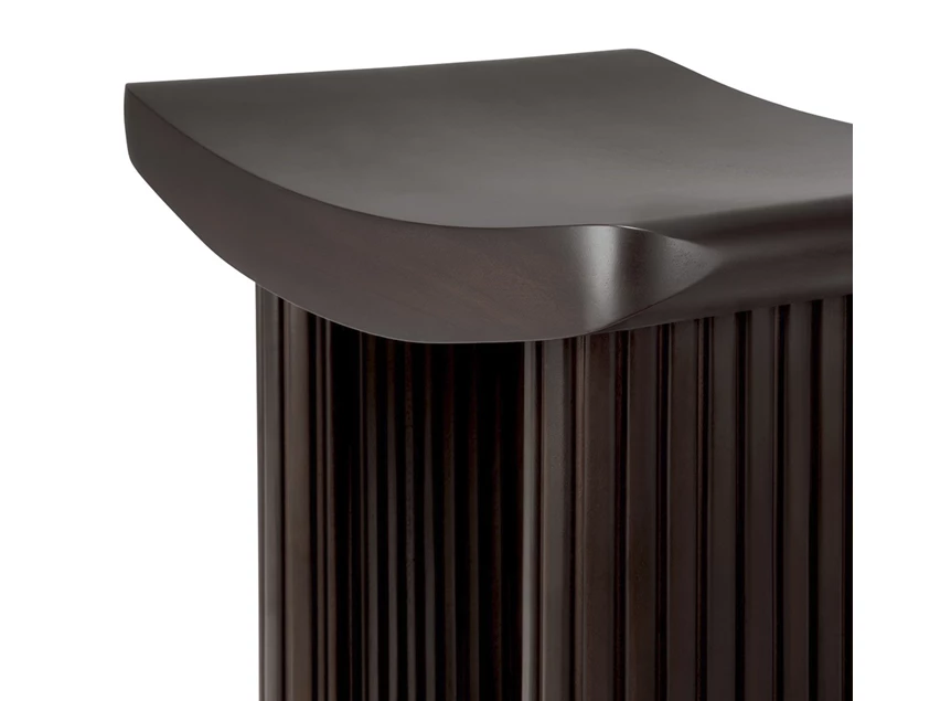 Zijde Krukje Mahogany Roller Max Dark Brown Stool 35030 Ethnicraft