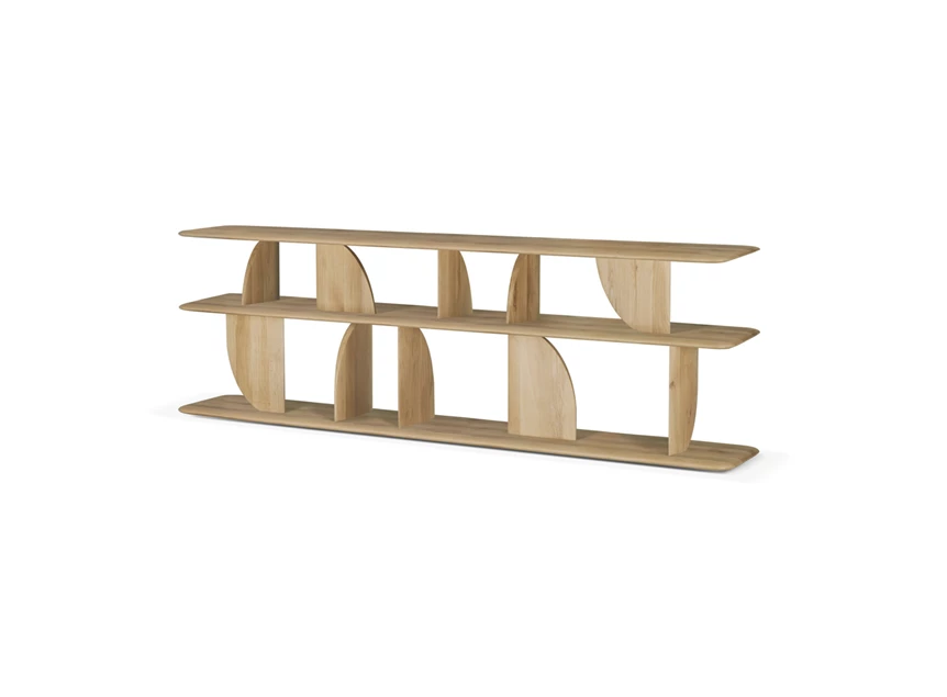 Zijkant Laag rek Oak Geometric Console 55017 Ethnicraft
