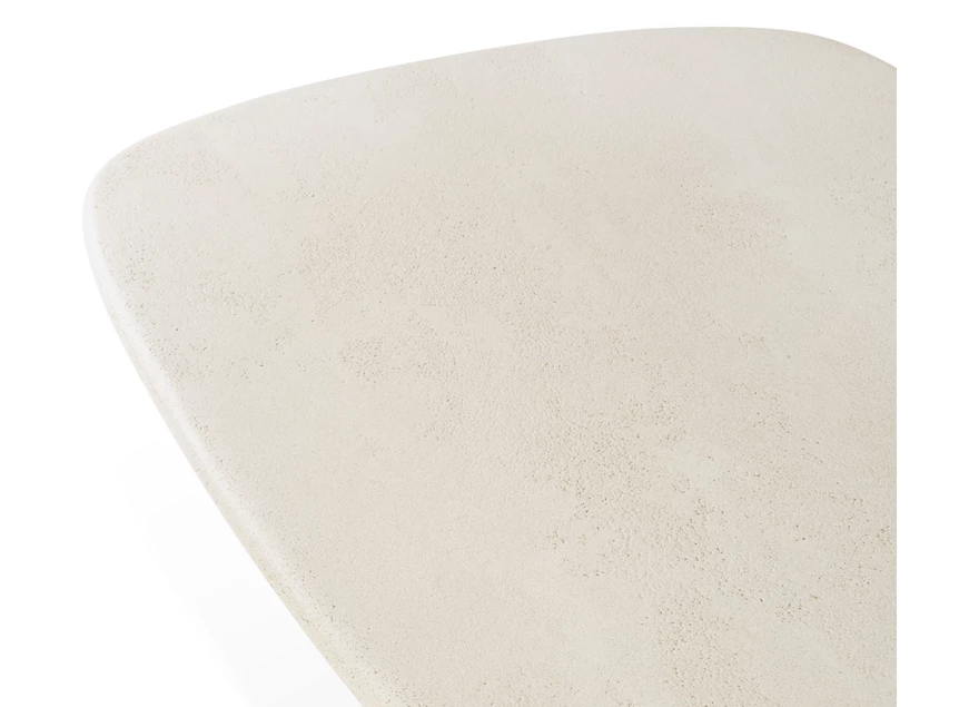 Bovenkant Salontafel Elements Coffee Table Pebble Shape Microcement Off White 26412 Ethnicraft
