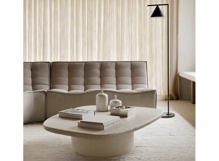 Inzoom Salontafel Elements Coffee Table Pebble Shape Microcement Off White 26412 Ethnicraft