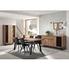 Phenix dressoir bauwens trendy industrieel 4 deuren 1 lade scarlet oak black