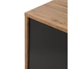 Phenix scarlet oak black bauwens trendy industrieel 4 deuren dressoir 1 lade