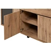 Phenix black bauwens trendy 4 deuren dressoir 1 lade industrieel scarlet oak