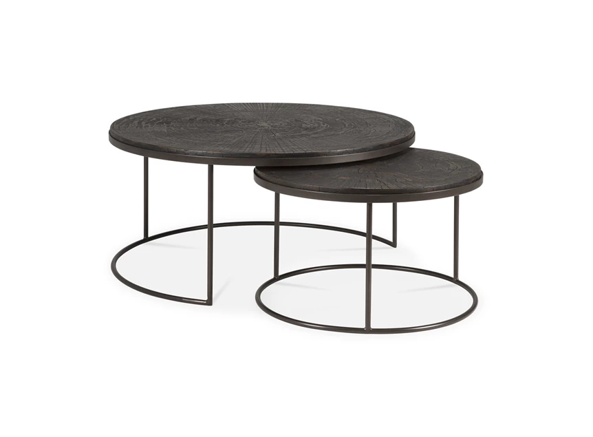 Salontafelset Slice Nesting Coffee Table Minerals Umber 25915 Ethnicraft