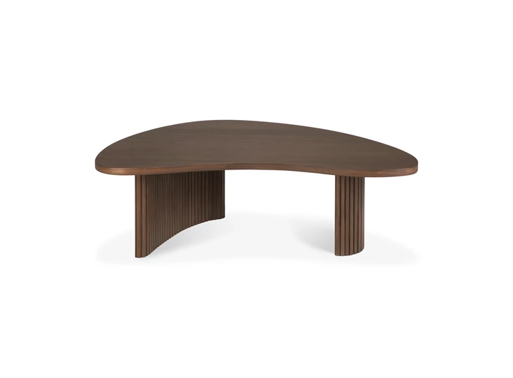 Front Salontafel Teak Boomerang Brown Coffee Table 10091 Ethnicraft
