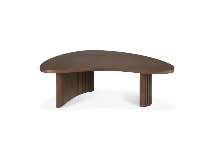 Front Salontafel Teak Boomerang Brown Coffee Table 10091 Ethnicraft