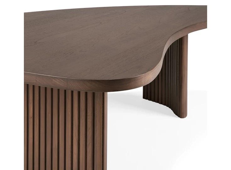 Zijde Salontafel Teak Boomerang Brown Coffee Table 10091 Ethnicraft