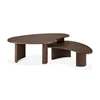 Set Salontafel Teak Boomerang Brown Coffee Table 10091 Ethnicraft