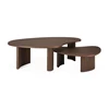 Gedraaid Salontafel Teak Boomerang Brown Coffee Table 10091 Ethnicraft