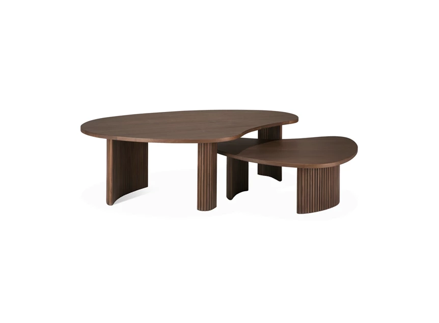 Gedraaid Salontafel Teak Boomerang Brown Coffee Table 10091 Ethnicraft