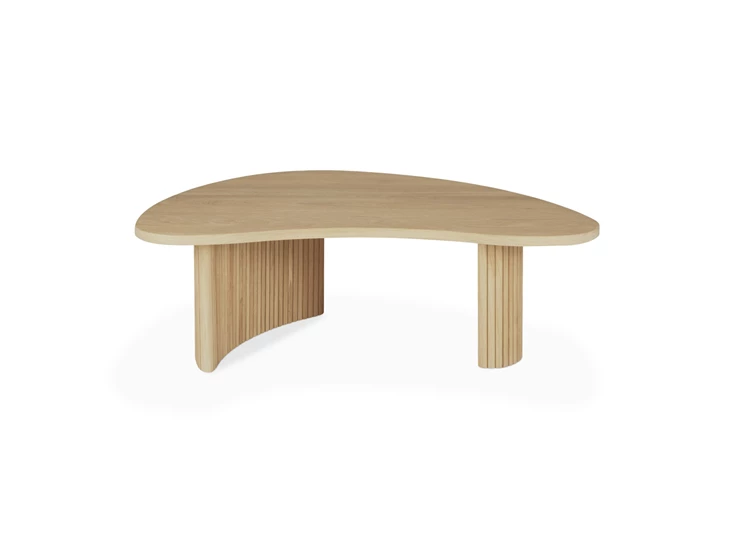 Front Salontafel Oak Boomerang Coffee Table 50791 Ethnicraft