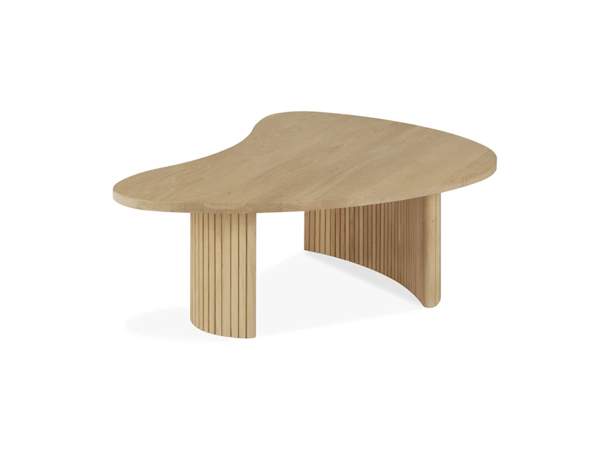 Zijkant Salontafel Oak Boomerang Coffee Table 50791 Ethnicraft