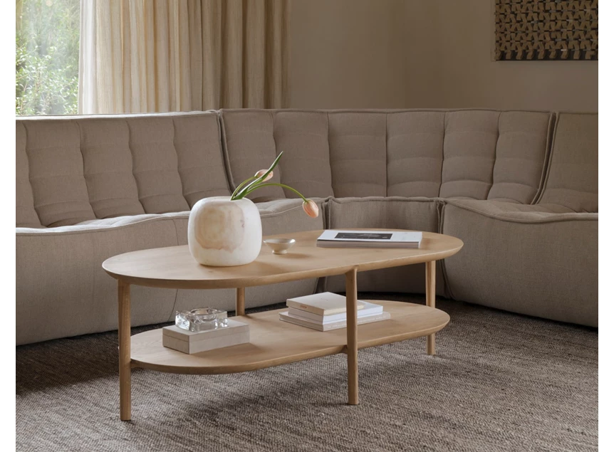 Sfeerfoto Salontafel Oak Bok Coffee Table Oblong 51585 Ethnicraft