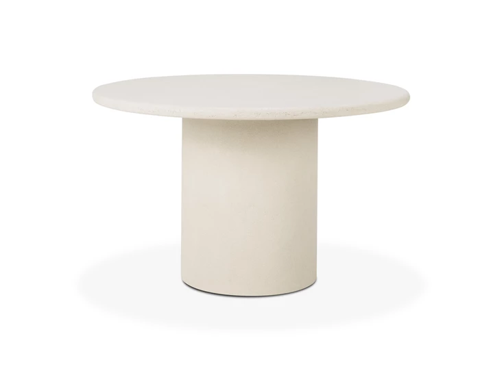 Eettafel Elements Dining Table Round Microcement Off White 26423 Ethnicraft