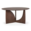 Gedraaid Eettafel Teak Geometric Brown Dining Table Round 10513 Ethnicraft