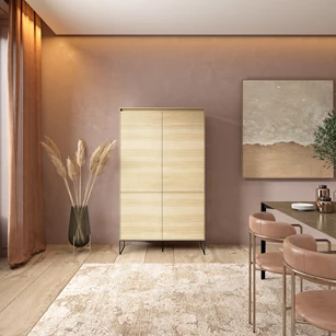 Hoge kast Zen 104x180x47cm - ZEHK4.PP/PP