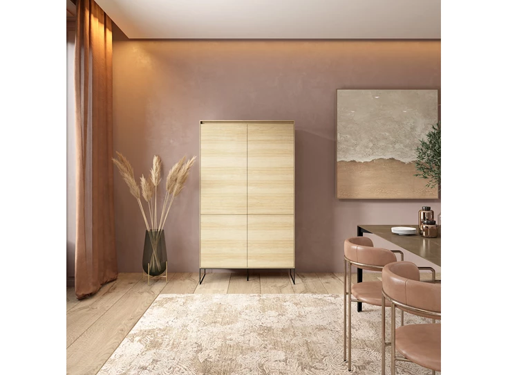 Hoge kast Zen 104x180x47cm - ZEHK4.PP/PP