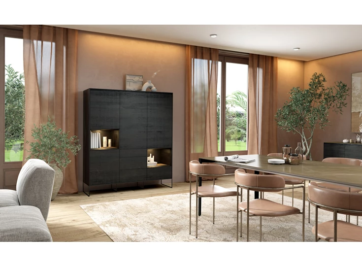 Hoge kast Zen 155x180x47cm - ZEHK6.DPP/PTD