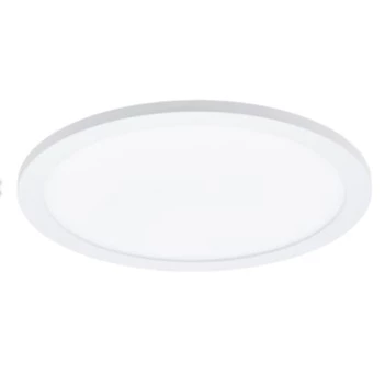 Sarsina- plafondlamp- led- 24W- dimbaar- aluminium- wit