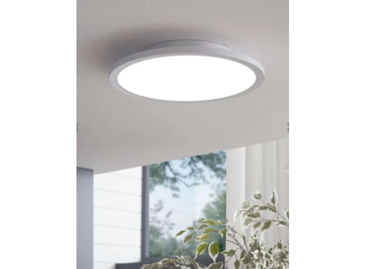 Sarsina- plafondlamp- led- 24W- dimbaar- aluminium- wit- sfeerbeeld